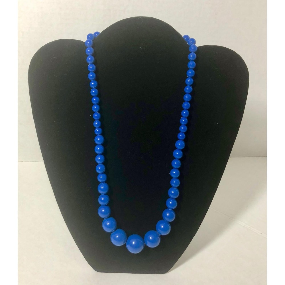 VTG Traditional Flamenco Spanish Sevillanas Bead Necklace  - Blue
